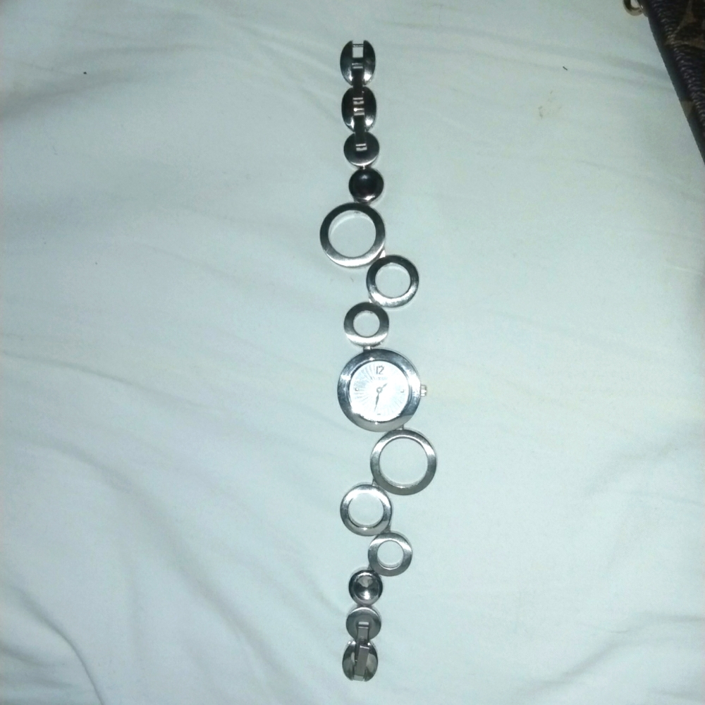 Silver Fossil watch